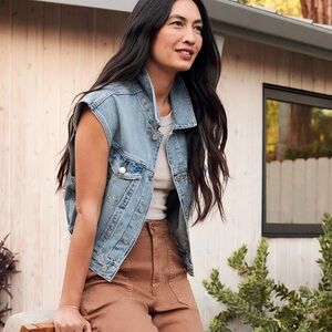 AGOLDE Charli Denim Vest size S NWT